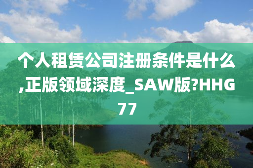 个人租赁公司注册条件是什么,正版领域深度_SAW版?HHG77