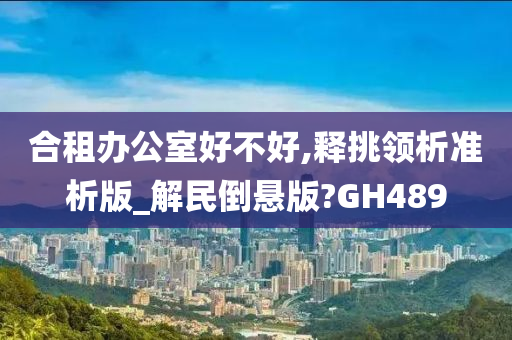 合租办公室好不好,释挑领析准析版_解民倒悬版?GH489