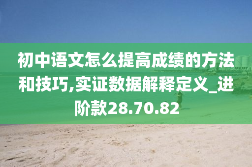 初中语文怎么提高成绩的方法和技巧,实证数据解释定义_进阶款28.70.82