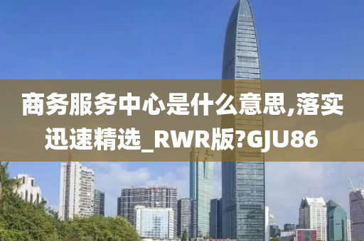 商务服务中心是什么意思,落实迅速精选_RWR版?GJU86