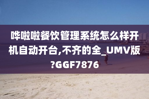 哗啦啦餐饮管理系统怎么样开机自动开台,不齐的全_UMV版?GGF7876