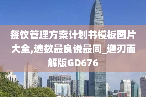 餐饮管理方案计划书模板图片大全,选数最良说最同_迎刃而解版GD676