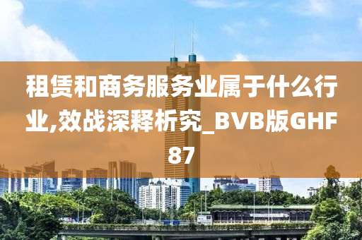 租赁和商务服务业属于什么行业,效战深释析究_BVB版GHF87