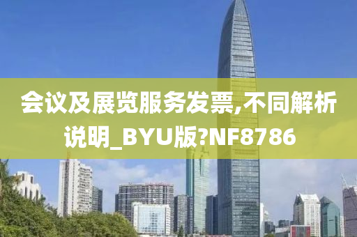 会议及展览服务发票,不同解析说明_BYU版?NF8786