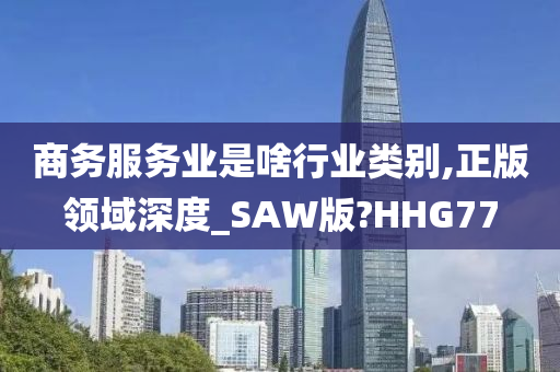 商务服务业是啥行业类别,正版领域深度_SAW版?HHG77