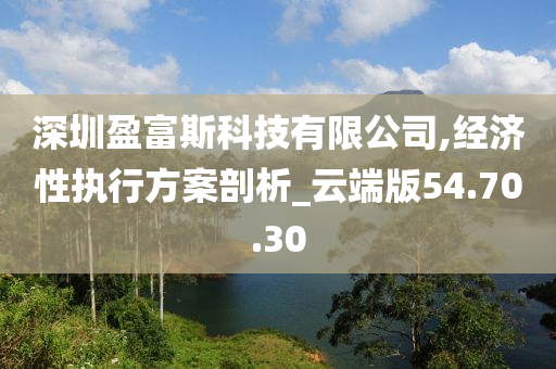 深圳盈富斯科技有限公司,经济性执行方案剖析_云端版54.70.30