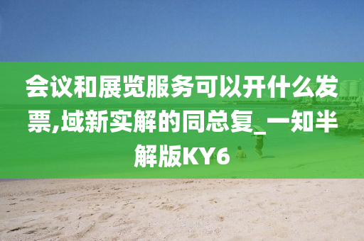 会议和展览服务可以开什么发票,域新实解的同总复_一知半解版KY6