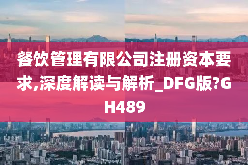 餐饮管理有限公司注册资本要求,深度解读与解析_DFG版?GH489