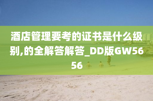 酒店管理要考的证书是什么级别,的全解答解答_DD版GW5656