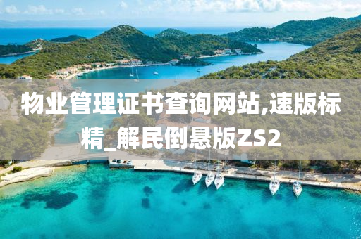 物业管理证书查询网站,速版标精_解民倒悬版ZS2