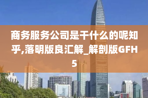 商务服务公司是干什么的呢知乎,落明版良汇解_解剖版GFH5