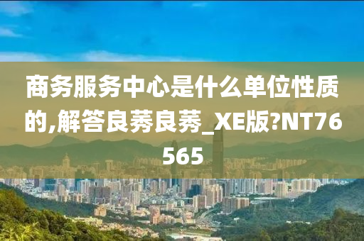 商务服务中心是什么单位性质的,解答良莠良莠_XE版?NT76565