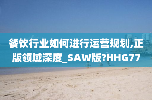 餐饮行业如何进行运营规划,正版领域深度_SAW版?HHG77