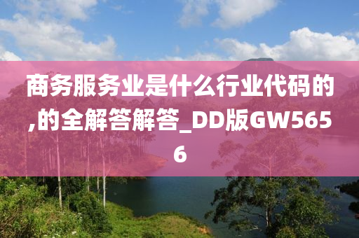 商务服务业是什么行业代码的,的全解答解答_DD版GW5656