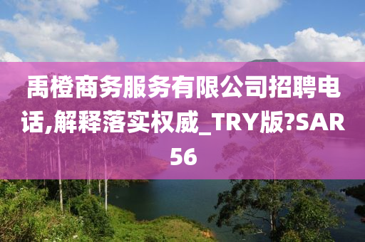 禹橙商务服务有限公司招聘电话,解释落实权威_TRY版?SAR56