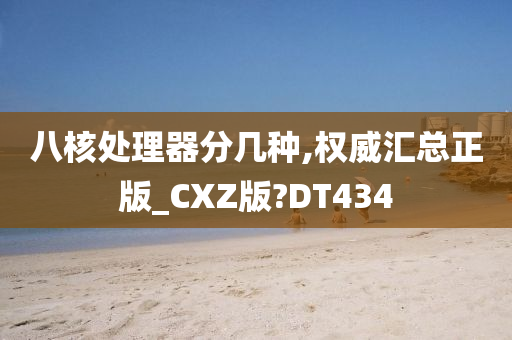 八核处理器分几种,权威汇总正版_CXZ版?DT434