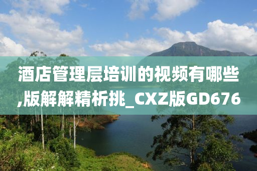 酒店管理层培训的视频有哪些,版解解精析挑_CXZ版GD676