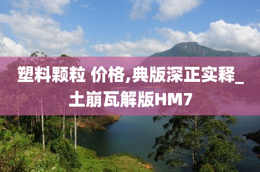 塑料颗粒 价格,典版深正实释_土崩瓦解版HM7