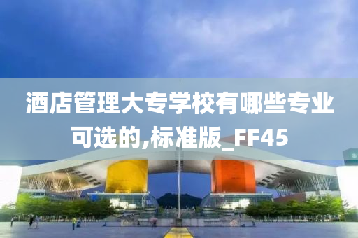 酒店管理大专学校有哪些专业可选的,标准版_FF45