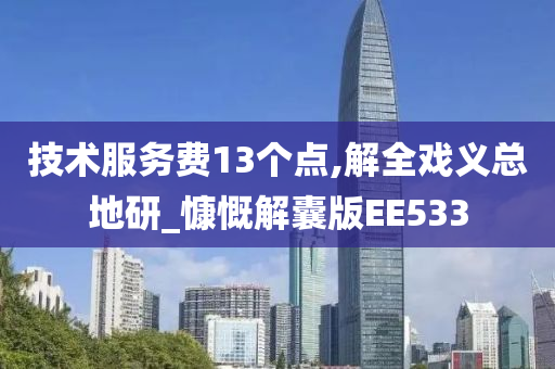 技术服务费13个点,解全戏义总地研_慷慨解囊版EE533