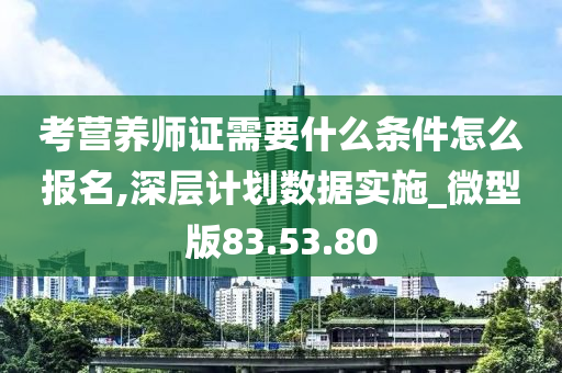 考营养师证需要什么条件怎么报名,深层计划数据实施_微型版83.53.80