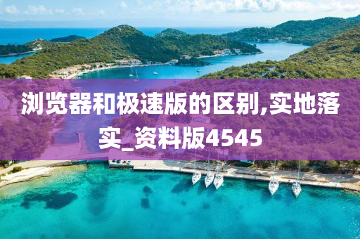 浏览器和极速版的区别,实地落实_资料版4545