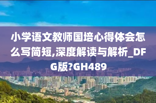 小学语文教师国培心得体会怎么写简短,深度解读与解析_DFG版?GH489