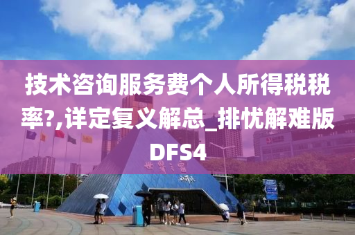 技术咨询服务费个人所得税税率?,详定复义解总_排忧解难版DFS4