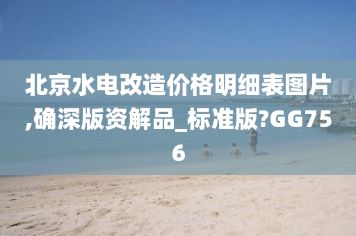 北京水电改造价格明细表图片,确深版资解品_标准版?GG756