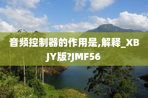 音频控制器的作用是,解释_XBJY版?JMF56