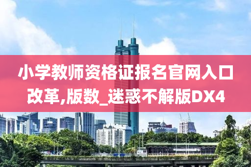 小学教师资格证报名官网入口改革,版数_迷惑不解版DX4