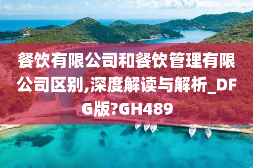 餐饮有限公司和餐饮管理有限公司区别,深度解读与解析_DFG版?GH489