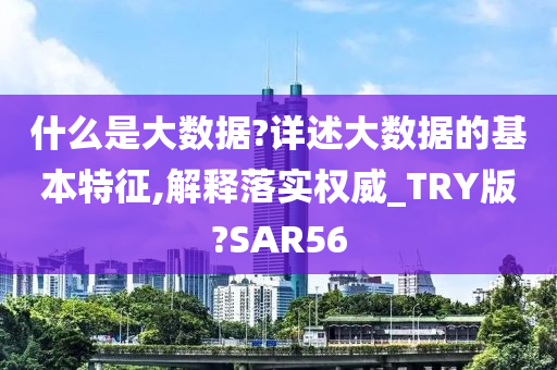 什么是大数据?详述大数据的基本特征,解释落实权威_TRY版?SAR56