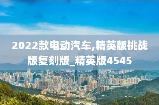 2022款电动汽车,精英版挑战版复刻版_精英版4545