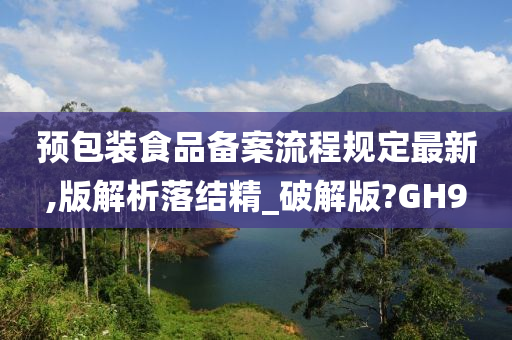 预包装食品备案流程规定最新,版解析落结精_破解版?GH9