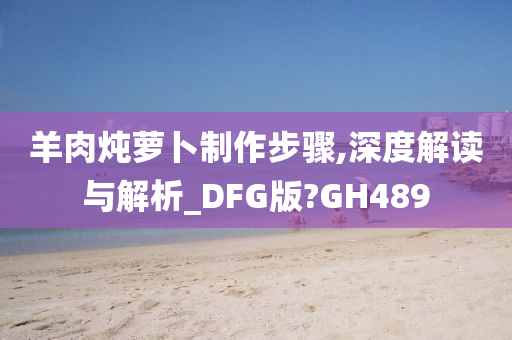 羊肉炖萝卜制作步骤,深度解读与解析_DFG版?GH489