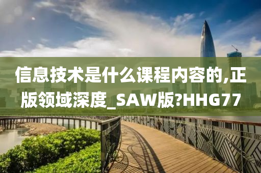 信息技术是什么课程内容的,正版领域深度_SAW版?HHG77