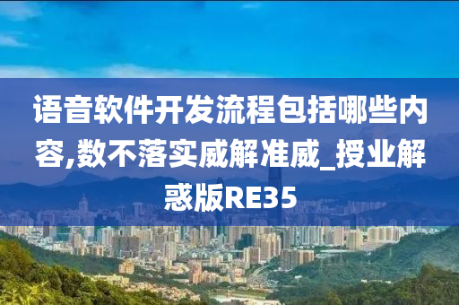 语音软件开发流程包括哪些内容,数不落实威解准威_授业解惑版RE35