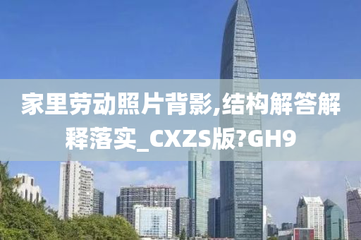 家里劳动照片背影,结构解答解释落实_CXZS版?GH9