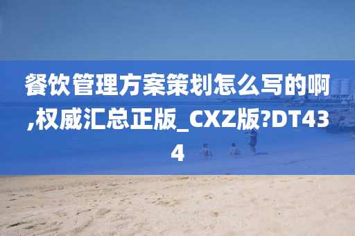 餐饮管理方案策划怎么写的啊,权威汇总正版_CXZ版?DT434