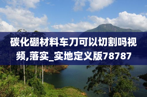 碳化硼材料车刀可以切割吗视频,落实_实地定义版78787