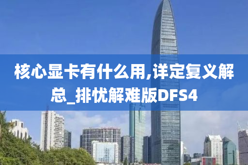 核心显卡有什么用,详定复义解总_排忧解难版DFS4