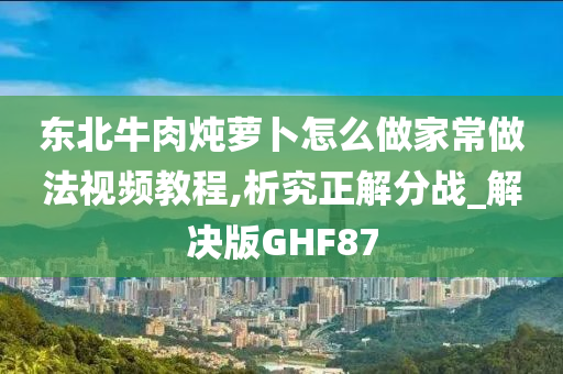 东北牛肉炖萝卜怎么做家常做法视频教程,析究正解分战_解决版GHF87