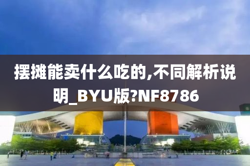 摆摊能卖什么吃的,不同解析说明_BYU版?NF8786