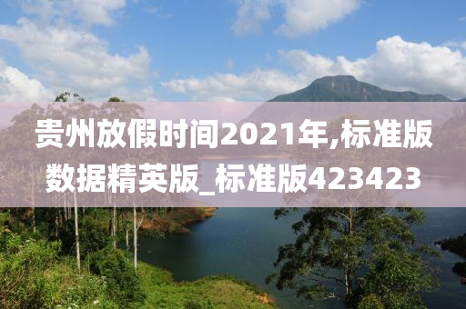 贵州放假时间2021年,标准版数据精英版_标准版423423