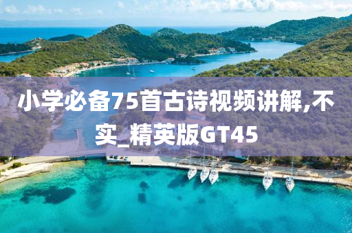 小学必备75首古诗视频讲解,不实_精英版GT45