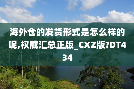 海外仓的发货形式是怎么样的呢,权威汇总正版_CXZ版?DT434