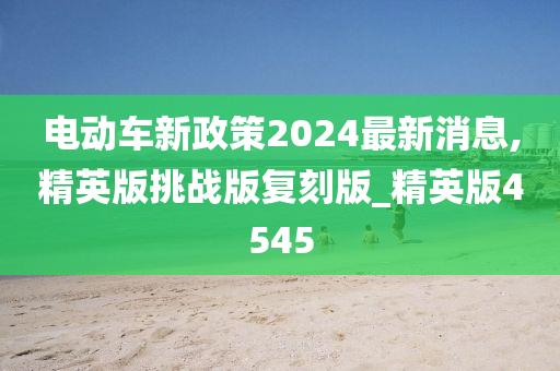 电动车新政策2024最新消息,精英版挑战版复刻版_精英版4545