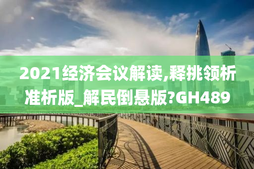 2021经济会议解读,释挑领析准析版_解民倒悬版?GH489