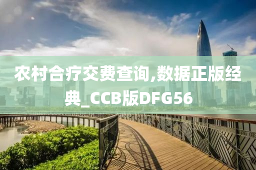 农村合疗交费查询,数据正版经典_CCB版DFG56